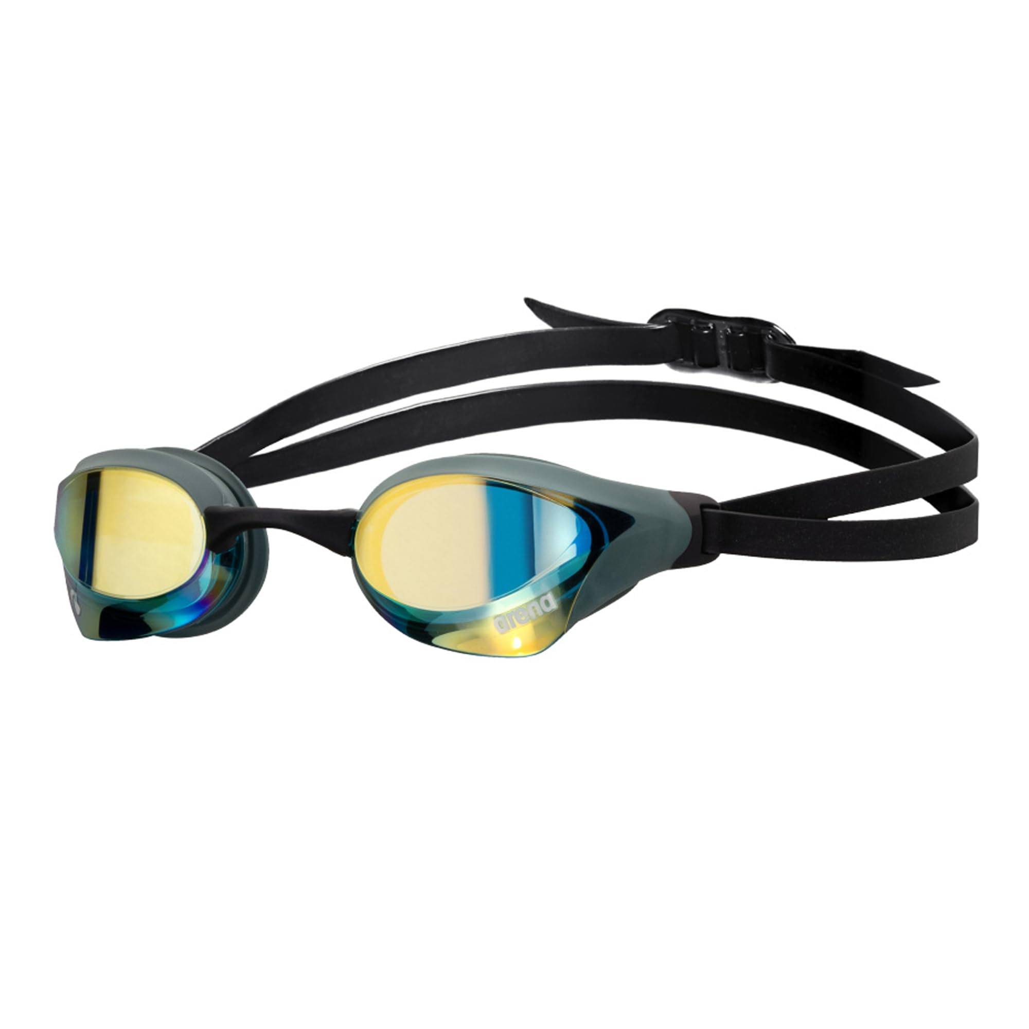 Arena Unisex Cobra Core Swipe Mirror Racing Goggles, Aqua/Sage/Black