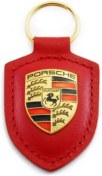 Porsche Genuine Key Chain Ring Vehicle Keys Crest Keyfob