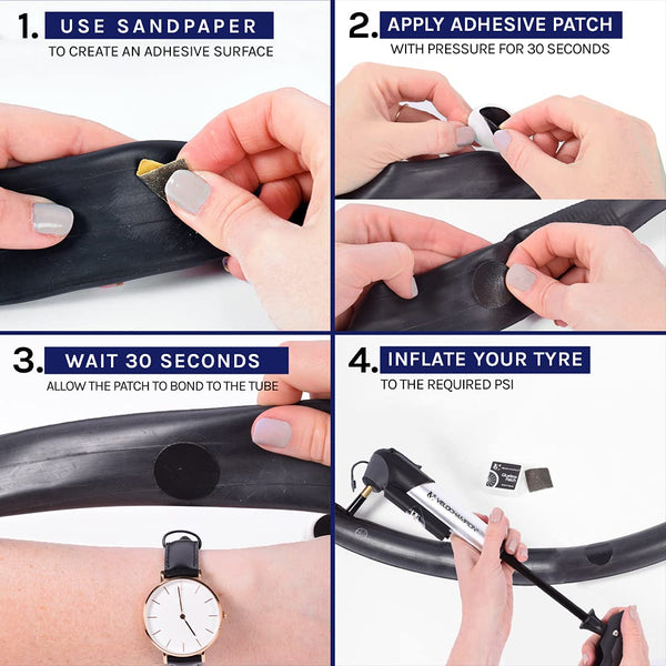 VeloChampion Mini Bicycle Pump with Frame Mount. Portable Alloy Pump For Presta, Schrader and Dunlop Valves. Suitable for All Bikes - Road, Mountain & BMX