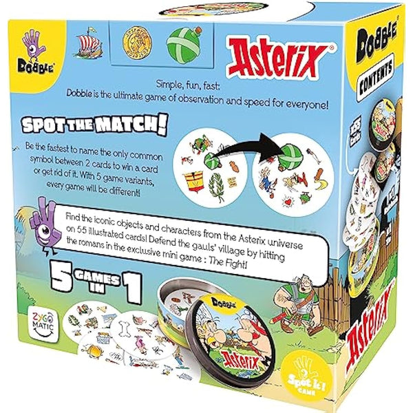 Asmodee | Dobble Asterix | Kids Card Game | Ages 6+ | 2-8 Players | 15 Minutes Playing Time