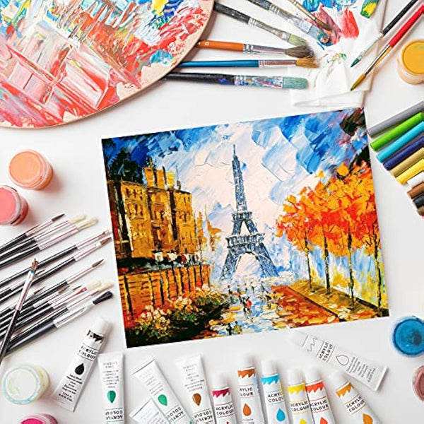 5 Packs Canvas for Painting - 45 x 60 CM(18" x 24"), Blank Canvas Panels Board for Acrylic Painting, Oil Paint & Wet Water Art Media, Canvases for Professional Artist, Hobby Painters & Beginners