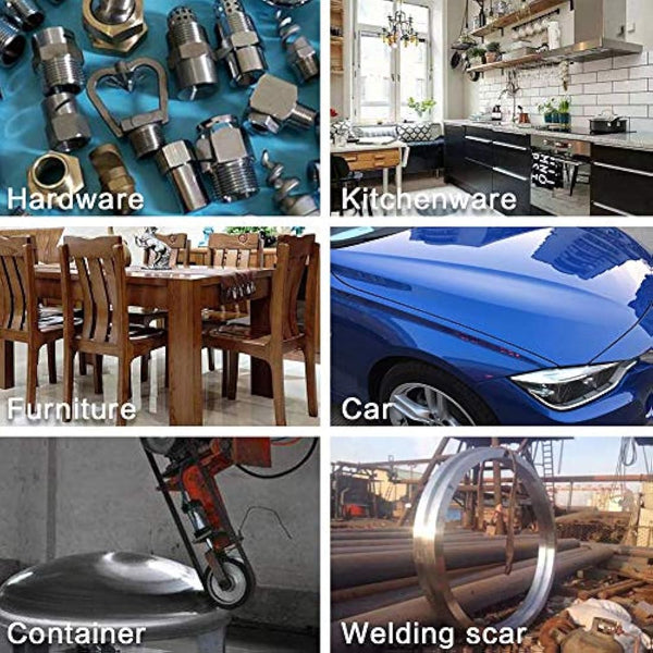 150mm x 1220mm 150mmx1220mm Sanding Belt Assorted Pack,6 Pcs(2 Each of 80 120 150 Grits) Aluminum Oxide for Sander