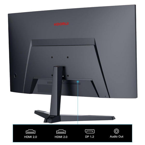 KOORUI 34 Inch Ultrawide Curved Gaming Monitor, 165Hz, WQHD 1440P, 1000R, MPRT 1MS, HDR 400, 2x HDMI 2.0, 1x DisplayPort 1.4, AdaptiveSync, Tilt/Height Adjustable, Black