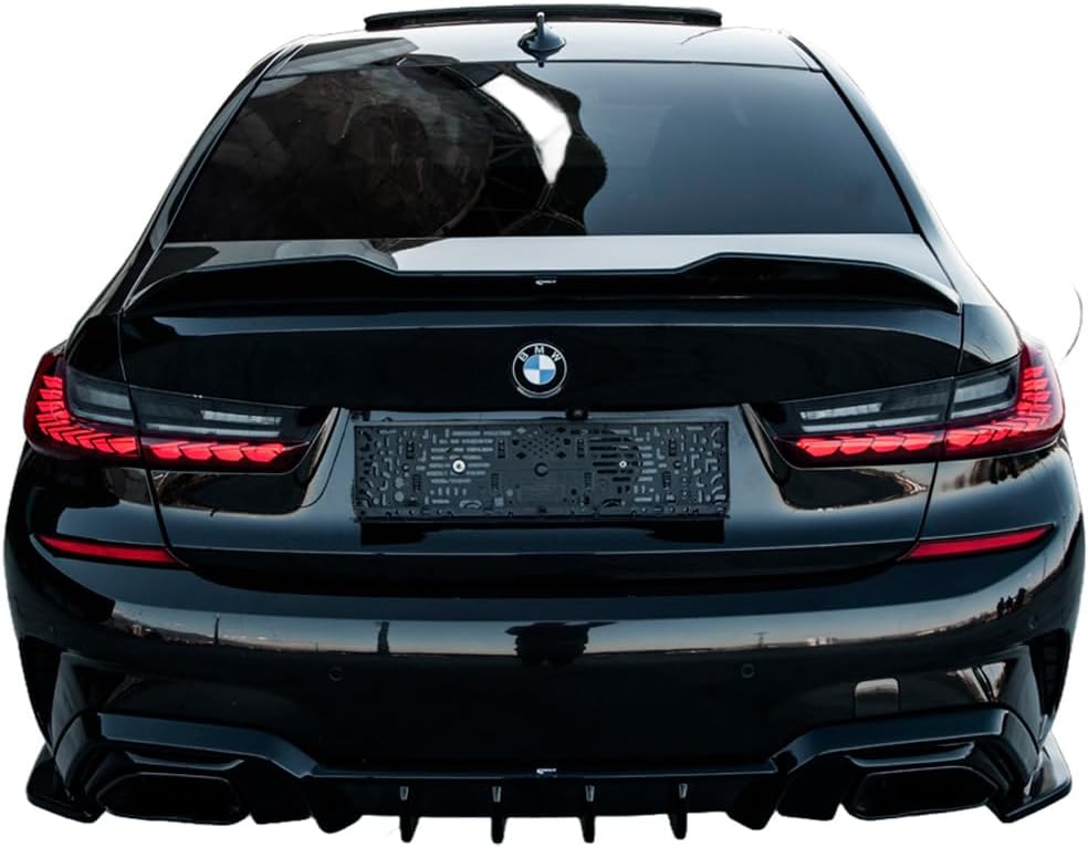 Oneway Rear Diffuser compatible with BMW 3-Series G20/G21 M-Pack 2018-2022 - Gloss black