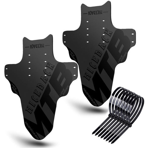NICEDACK Mudguards Mountain Bike, 2 Pieces Mudguard Fit 20-29 Inch MTB Mudguard Front and Rear Compatible Bicycle Splash Guard