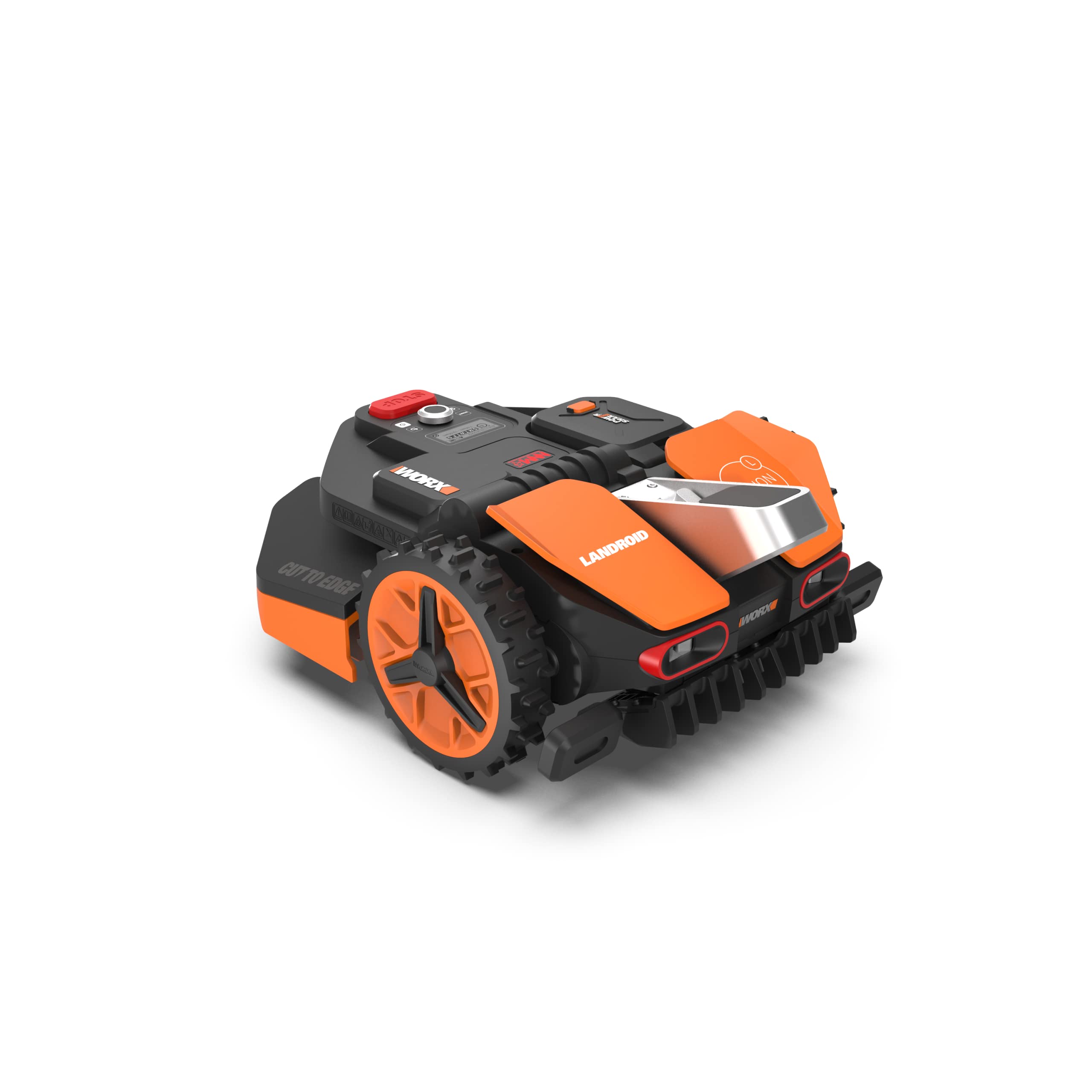 WORX WR206E Landroid Vision Robotic Lawn Mower – 600m² Patented AIA Mowing Multi-Zone, Auto Charging, 20V PowerShare Battery, Rain Sensor, Cut-to-Edge Technology, App-Controlled, Accessories Included