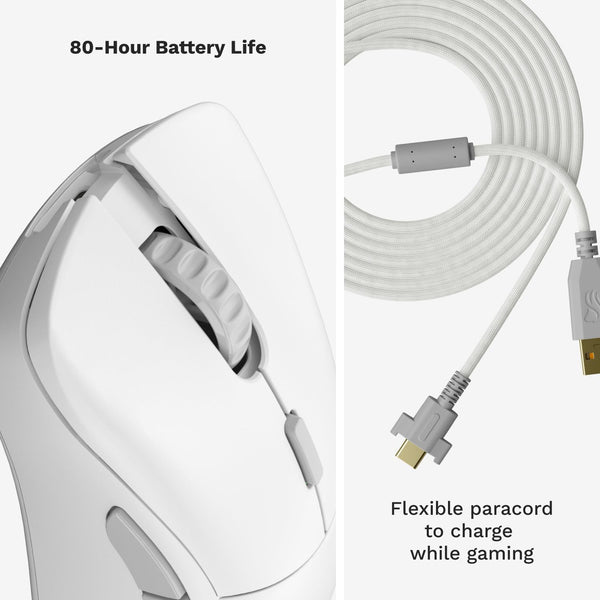 Glorious Gaming Model D Wired Gaming Mouse - 68g Superlight Honeycomb Design, RGB, Ergonomic, Pixart 3360 Sensor, Omron Switches, PTFE Feet, 6 Buttons - Glossy Black