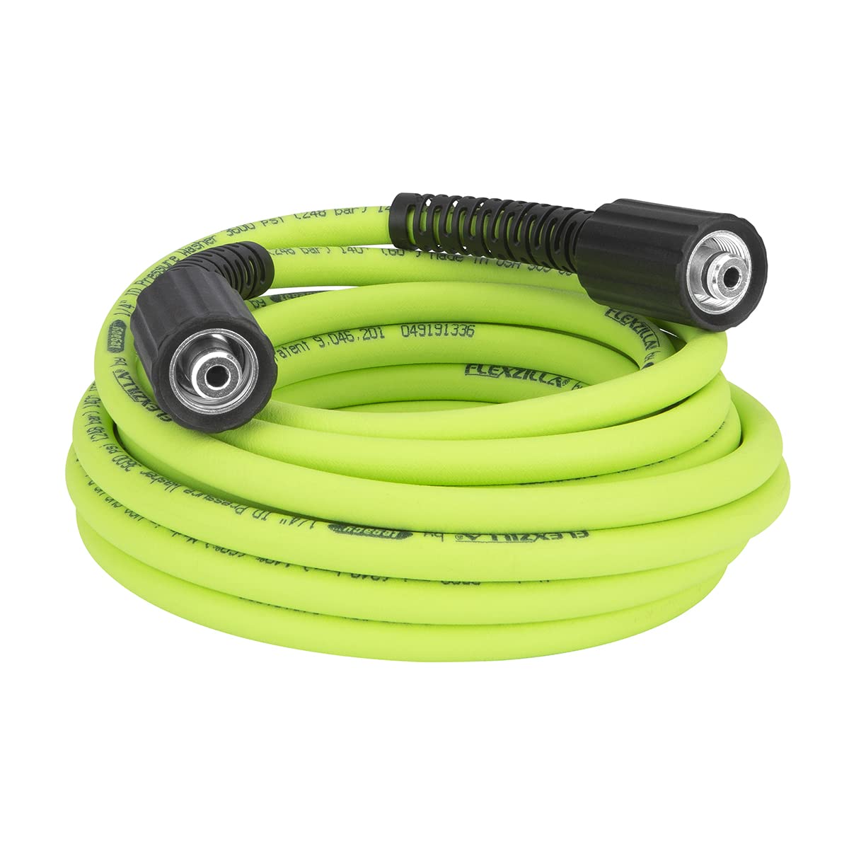 Flexzilla HFZPW36425M-E 3600 PSI, 1/4 in. x 25' Pressure Washer Hose, ZillaGreen