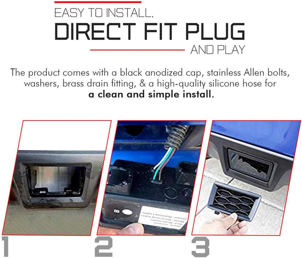 GAZOZ PERFORMANCE PNP+LED Rear Brake Light for 2011+Subaru WRX STI XV W/DRL White Bar - Red Lens F1