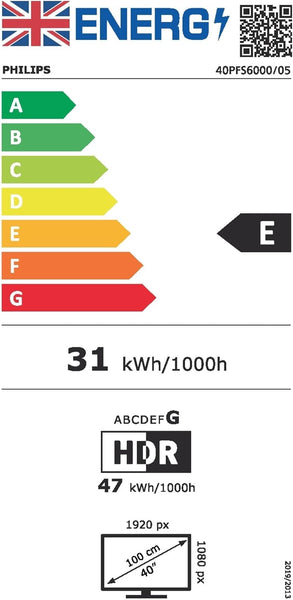 Philips 40PFS6000 2K HD LED Smart TV - 40 Inch Display with Pixel Plus, Titan OS Platform and Dolby Digital Sound, Works with Alexa and Google Voice Assistant