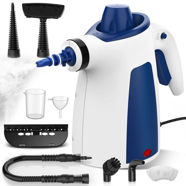 Hand Held Steam Cleaner, Portable Steam Cleaners, Steam Cleaner Handheld, Comes with 9-Piece Accessories for Multi-Surface Stain Removal, Perfect for