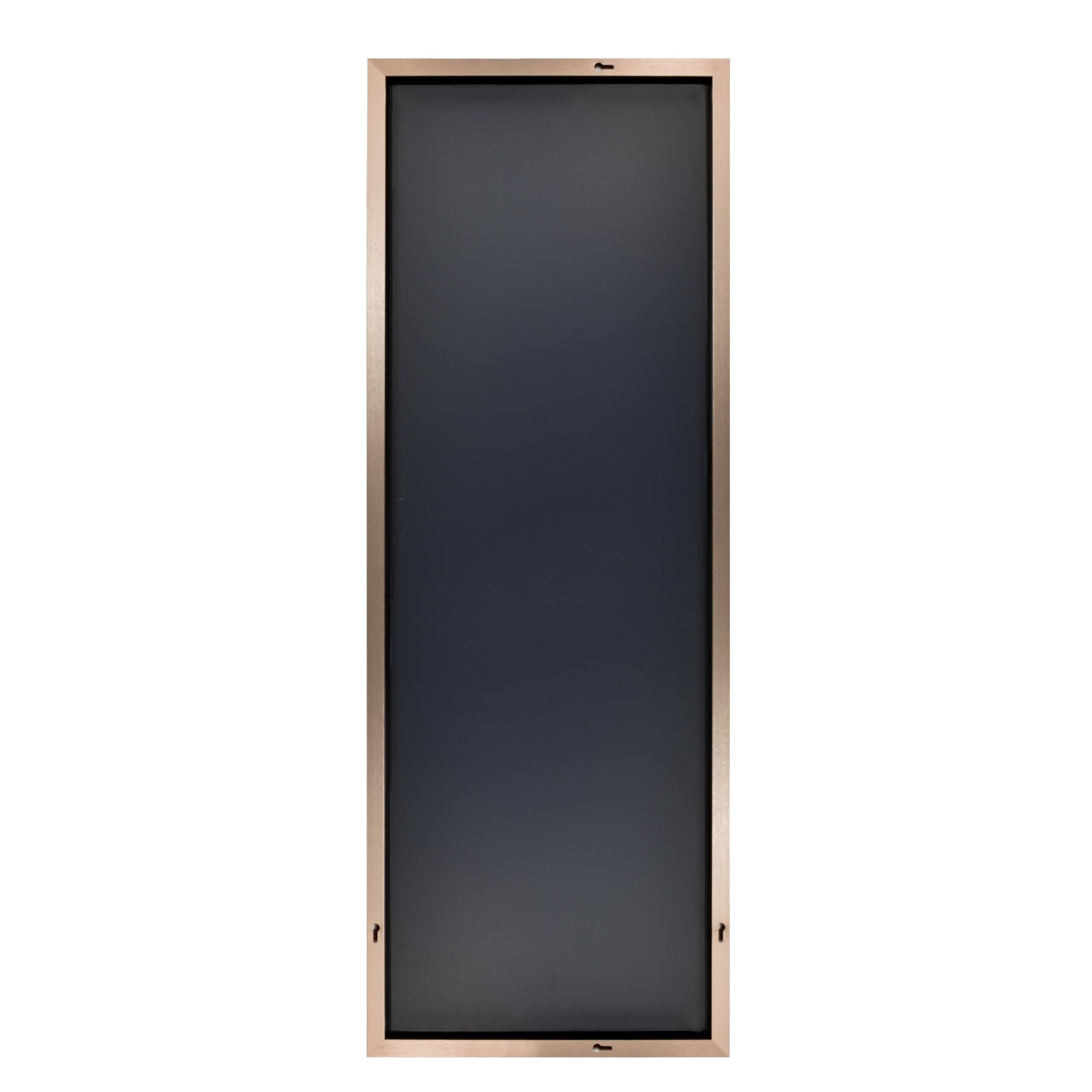 Home Selections Full Length Metal Framed Mirror, 59" X 20" (150CM X 50CM) Large Free Standing Leaner/Wall Mirror, Aluminium Frame, Tempered Glass,