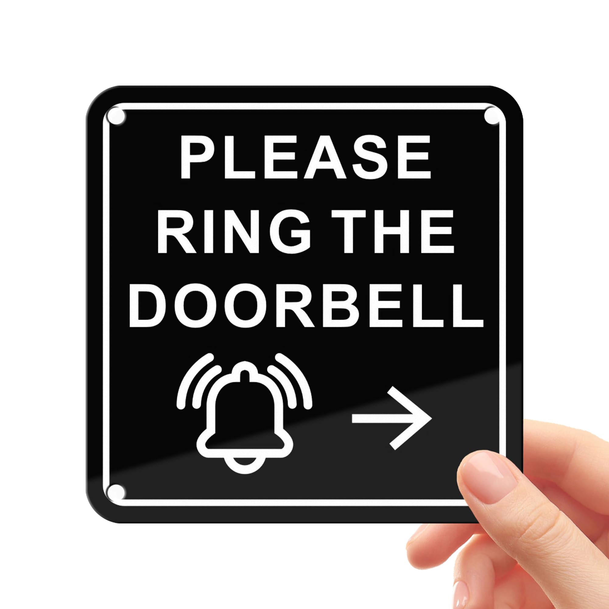 TAKULA Pre-drilled CCTV Sign - 15 * 15cm Aluminium Brushed Metal Sign - 24 HR Outdoor Waterproof, UV Resistant, Durable | Pack of 1