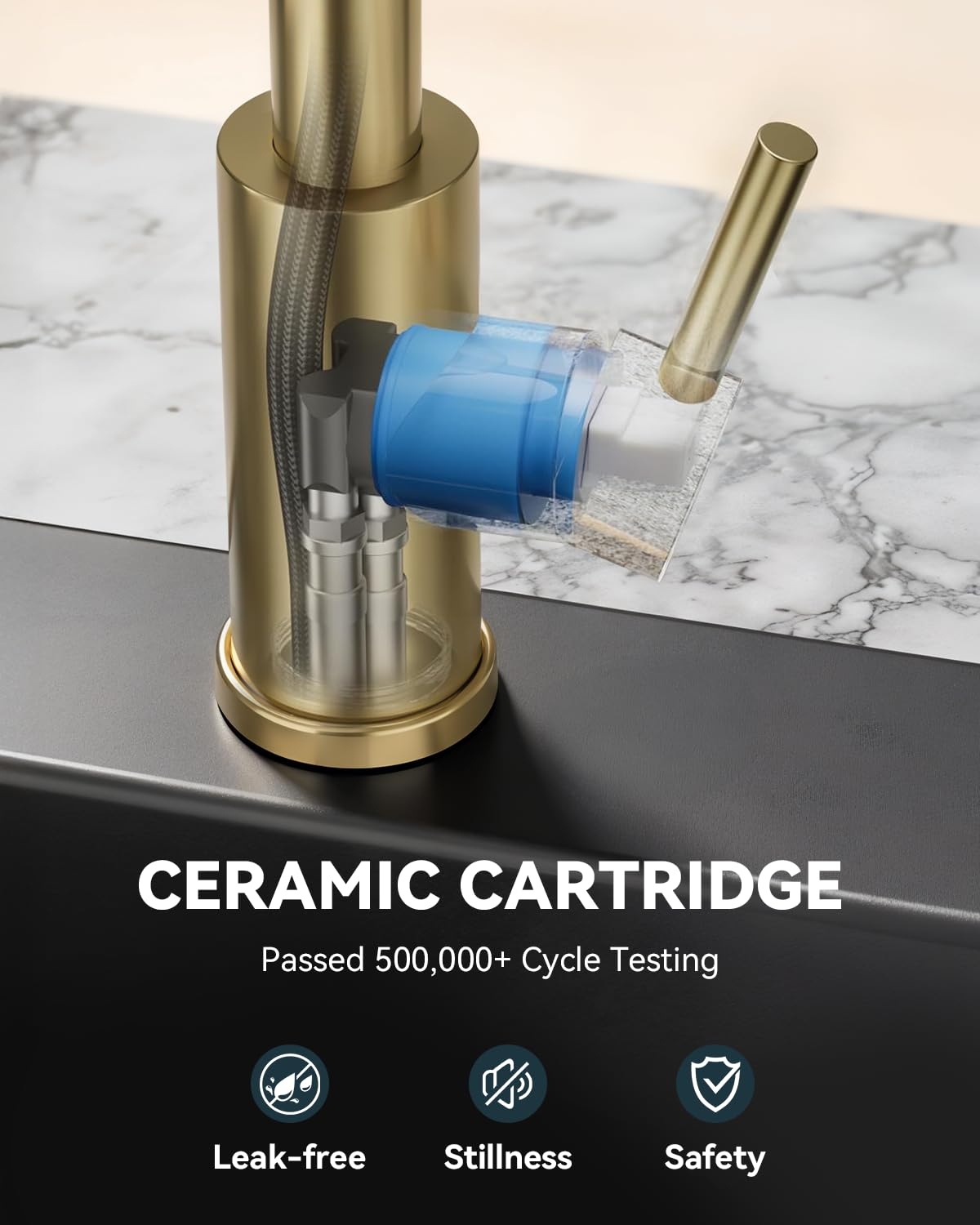 Warmiehomy 5 Modes Kitchen Taps Mixer with Pull Out Spray,High Arc 360° Swivel Dual Spout Pull Down Stainless Steel Kitchen Sink Taps,Brushed Nickel