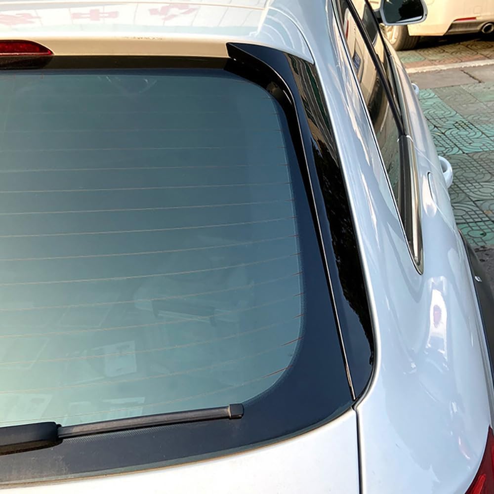 AutoStyle Set rear window side spoilers compatible with Audi A4 (B8) Avant/Allroad 2008-2015 excl. S-Line (ABS Glossy Black)