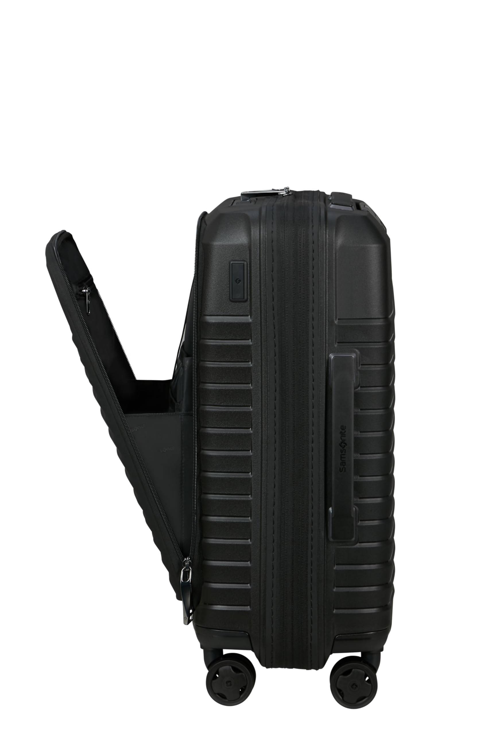 Samsonite Intuo - Spinner M, Expandable Suitcase, 69 cm, 79/87 l, Black (Black)