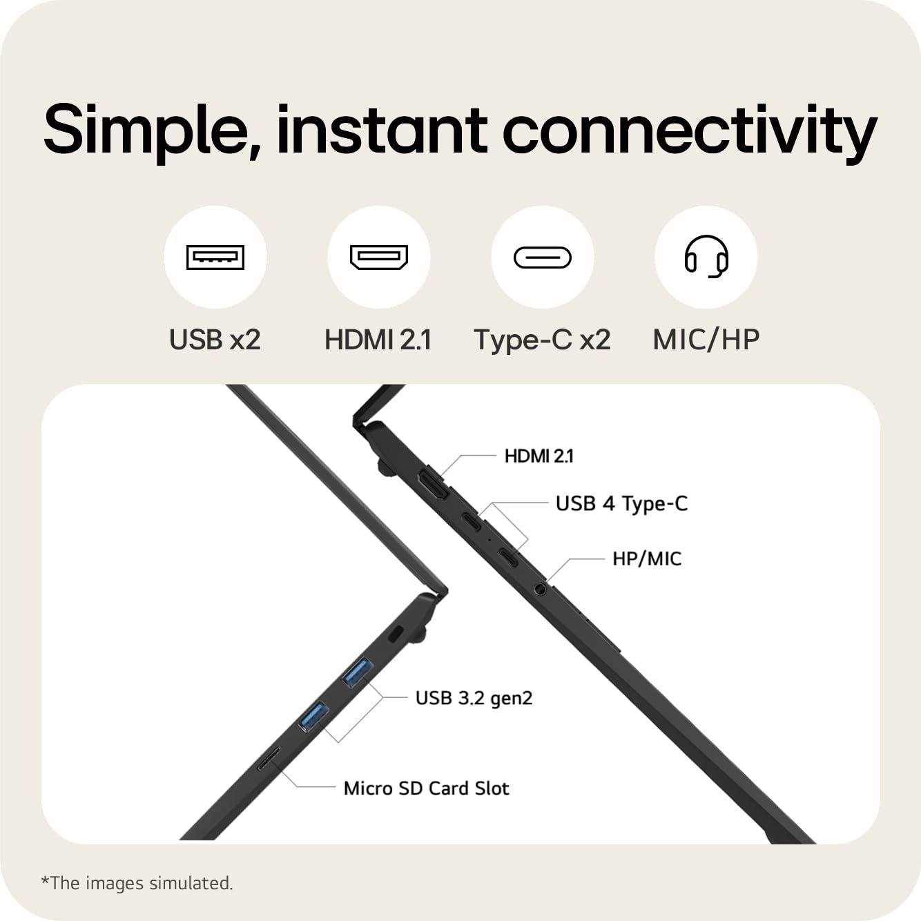 LG gram 16Z90TL - 16 Inch 2.5K IPS Ultra-Lightweight Laptop, Intel Core Ultra 7 256V 47TOPS NPU - EVO Edition, 16GB RAM, 1TB SSD, Windows 11 Home, gram Hybrid AI, Copilot+ PC, Black (2025)