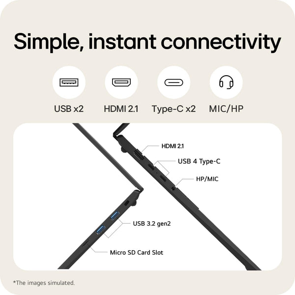 LG gram 16Z90TL - 16 Inch 2.5K IPS Ultra-Lightweight Laptop, Intel Core Ultra 7 256V 47TOPS NPU - EVO Edition, 16GB RAM, 1TB SSD, Windows 11 Home, gram Hybrid AI, Copilot+ PC, Black (2025)