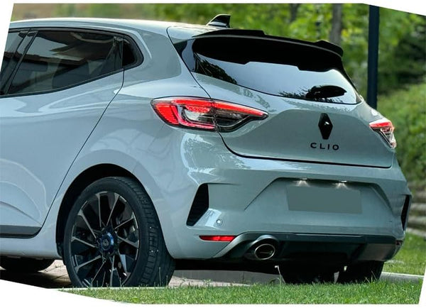 Oneway Roof Spoiler (Cap) compatible with Renault Clio V Facelift 2023- - Gloss black
