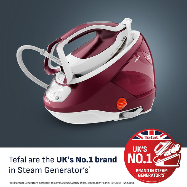 Tefal ProExpress Protect Steam Generator Iron, 7.5-Bar High Pressure, 560g/min Steam Boost, 135g/min Steam Output, No-Setting Technology, Anti-Drip Protection, 1.8 Litre, Blue & White,GV9224