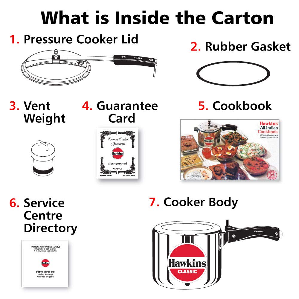 Hawkins HACL3T New Classic Cooker 3 L / 3.15 Quart Tall, Small, Silver