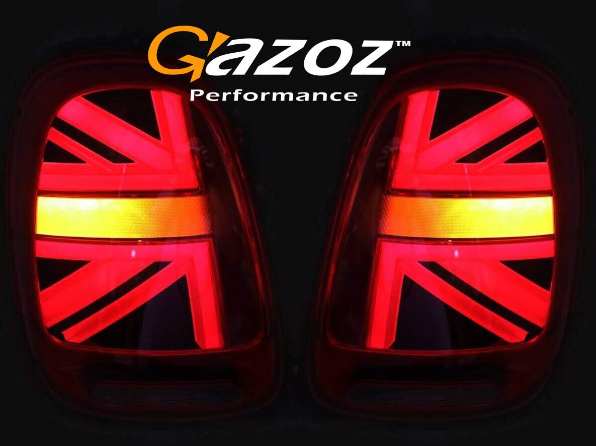 GAZOZ PERFORMANCE LED Tail Lights For 2014-2018 Cooper F56 UK UNION JACK LCI RED Lens