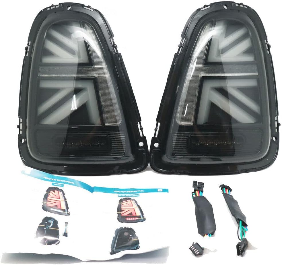GAZOZ PERFORMANCE LED Tail Lights For 2006-2009 R56 R57 R58 R59 - UNION JACK Pre-LCI