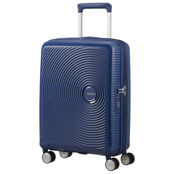 AMERICAN TOURISTER Soundbox - Spinner 67/24 Expandable Hand Luggage, 67 cm, 71.5 liters, Blue (Midnight Navy)