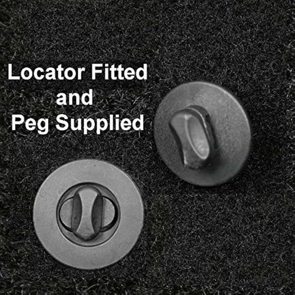 (Q308:CT65) 4 Piece Toyota (2014-2018) Aygo Vehicle Specific Car Mat Set Grey Carpet Red Trim