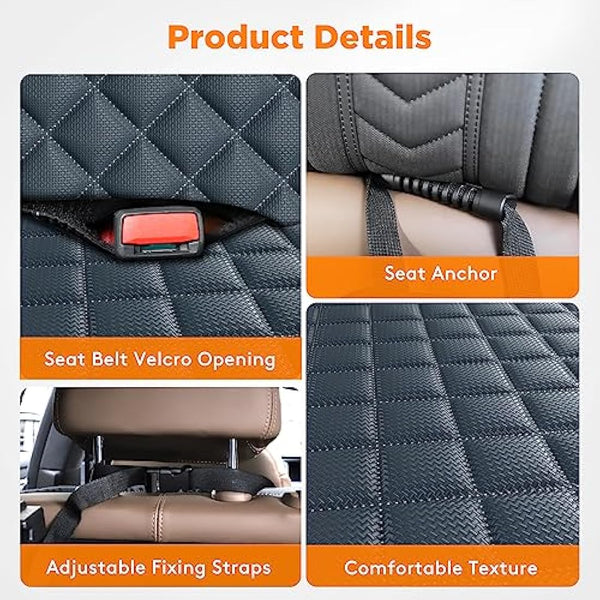 JOEJOY Dog Car Seat Cover - Waterproof Car Back Seat Cover for Dogs, Non-slip & Scratch Proof Back Seat Protector for Dogs, Easy to Clean Universal fits SUVs Cars