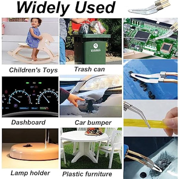 150W Plastic Welding Kit&Plastic Welder,2 in1 Plastic Welder Gun Soldering Kit,Hot Stapler Plastic Welding Car Bumper Repair Kit with 64pcs Plastic Welding Rods&800pcs Staples for Plastic Crack Repair