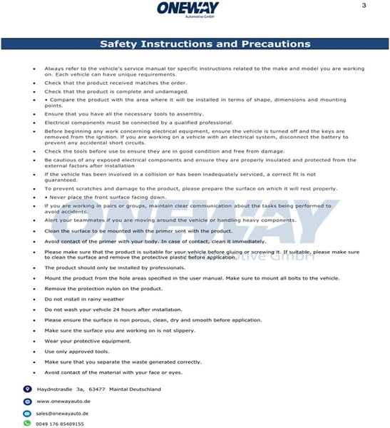 Oneway Rear Diffuser compatible with Audi SQ5/Q5 S-Line (FY) 2017-2020 - Gloss black