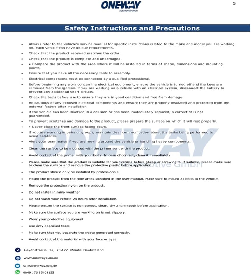 Oneway Rear Side Diffusors compatible with Volkswagen Tiguan II Standard/R-Line 2016-2020 - Gloss black