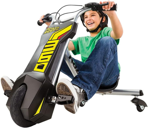 Razor PowerRider 360 – Electric Tricycle, Up to 9 mph, Welded Steel Fork, 12V Powered Ride-On for Ages 8 and Up