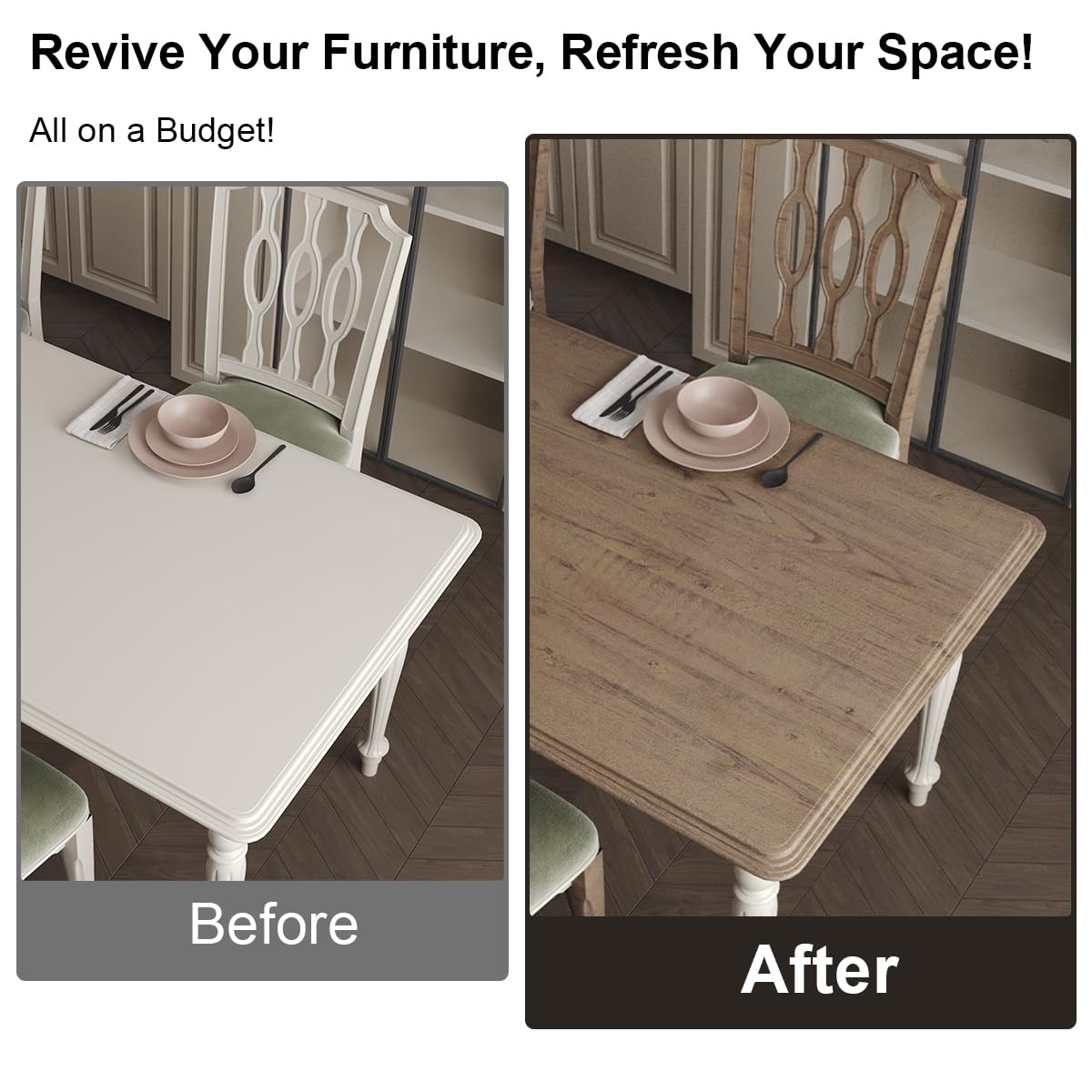 JSEVEM 40CM×3M Air Guide Design Extra Thick Beige Light Brown Wood Wallpaper Peel and Stick Waterproof Brown Wood Contact Paper Vinyl Self Adhesive Matte Textured Furniture Sticker for Kitchen Cabinet