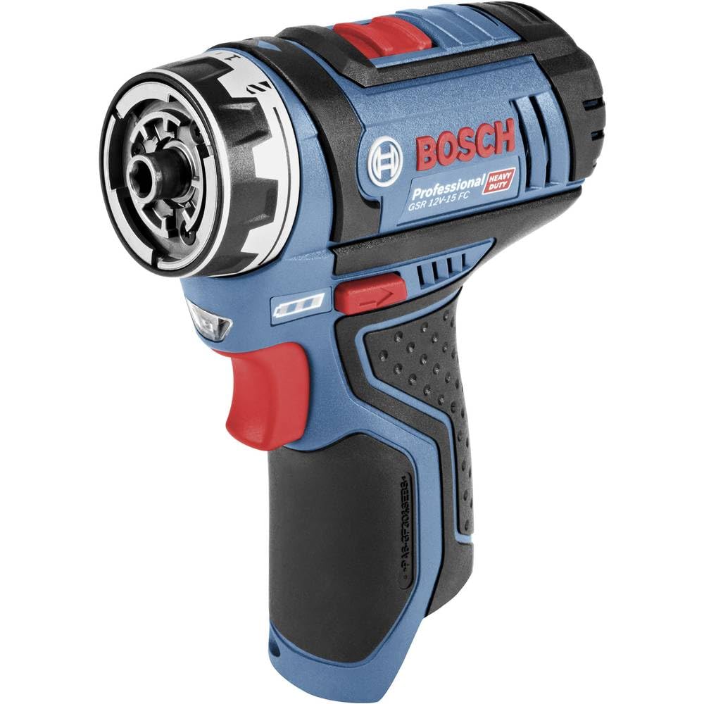 Bosch Professional 12V System Cordless Drill Driver GSR 12V-15 FC (2x battery GBA 12V 2.0Ah, Charger GAL 12V-40, 4x adapter (GFA 12-B, GFA 12-X, GFA 12-W, GFA 12-E, L-BOXX 102)