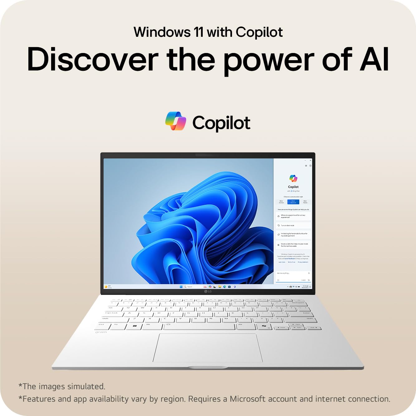 LG gram 16Z90TL - 16 Inch 2.5K IPS Ultra-Lightweight Laptop, Intel Core Ultra 7 256V 47TOPS NPU - EVO Edition, 16GB RAM, 1TB SSD, Windows 11 Home, gram Hybrid AI, Copilot+ PC, Black (2025)