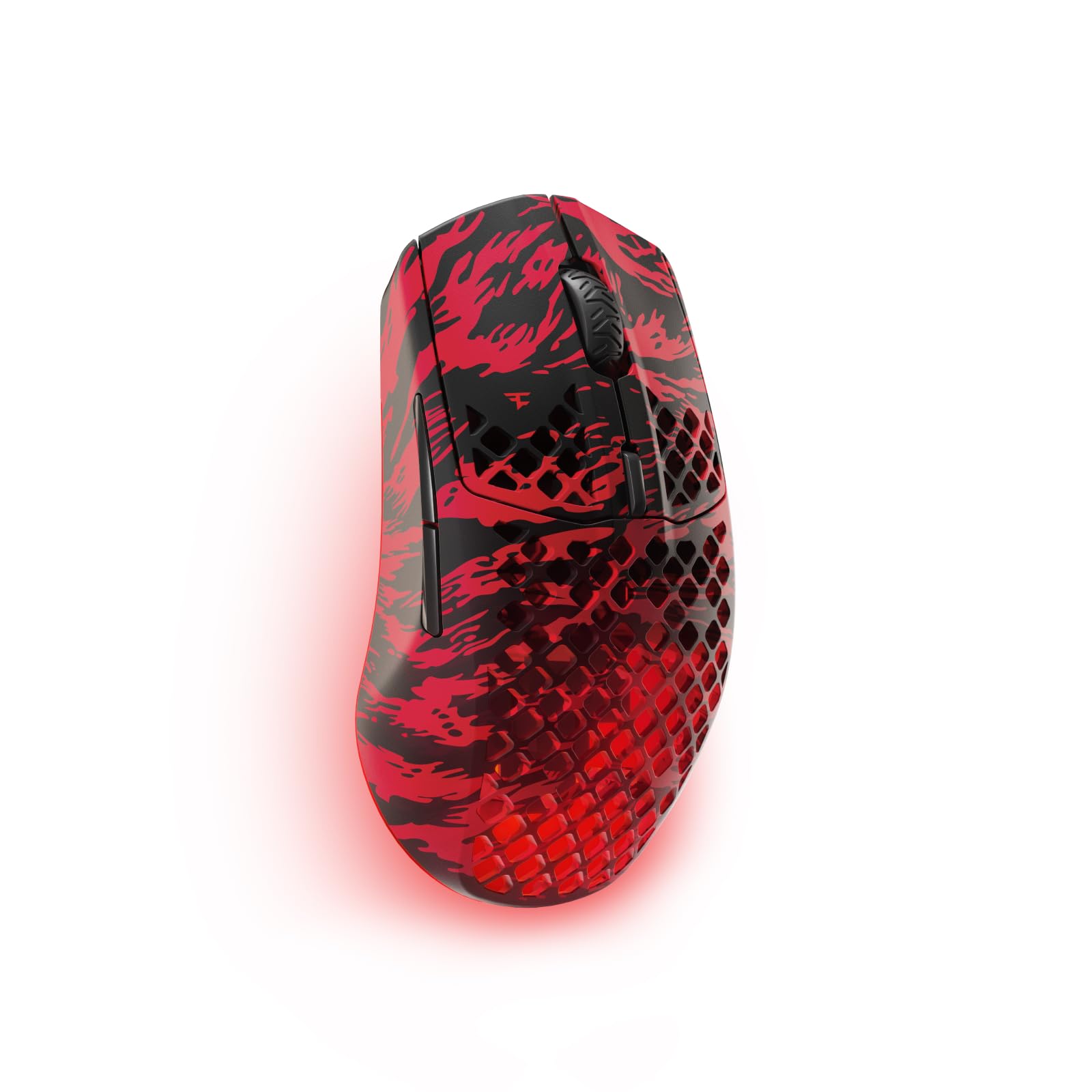 SteelSeries Aerox 3 Wireless - Holey RGB Gaming Mouse - Ultra-lightweight Water Resistant Design - 18K DPI TrueMove Air Optical Sensor - Lag-free 2.4GHz / Bluetooth Wireless - Onyx Black