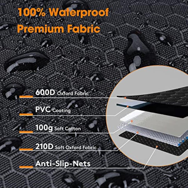 JOEJOY Car Boot Protector, Nonslip Waterproof Dog Car Seat Cover with Enduring Antifouling Liner, Side Protection and Easy to Clean, Boot Protector Blanket for Truck, SUV