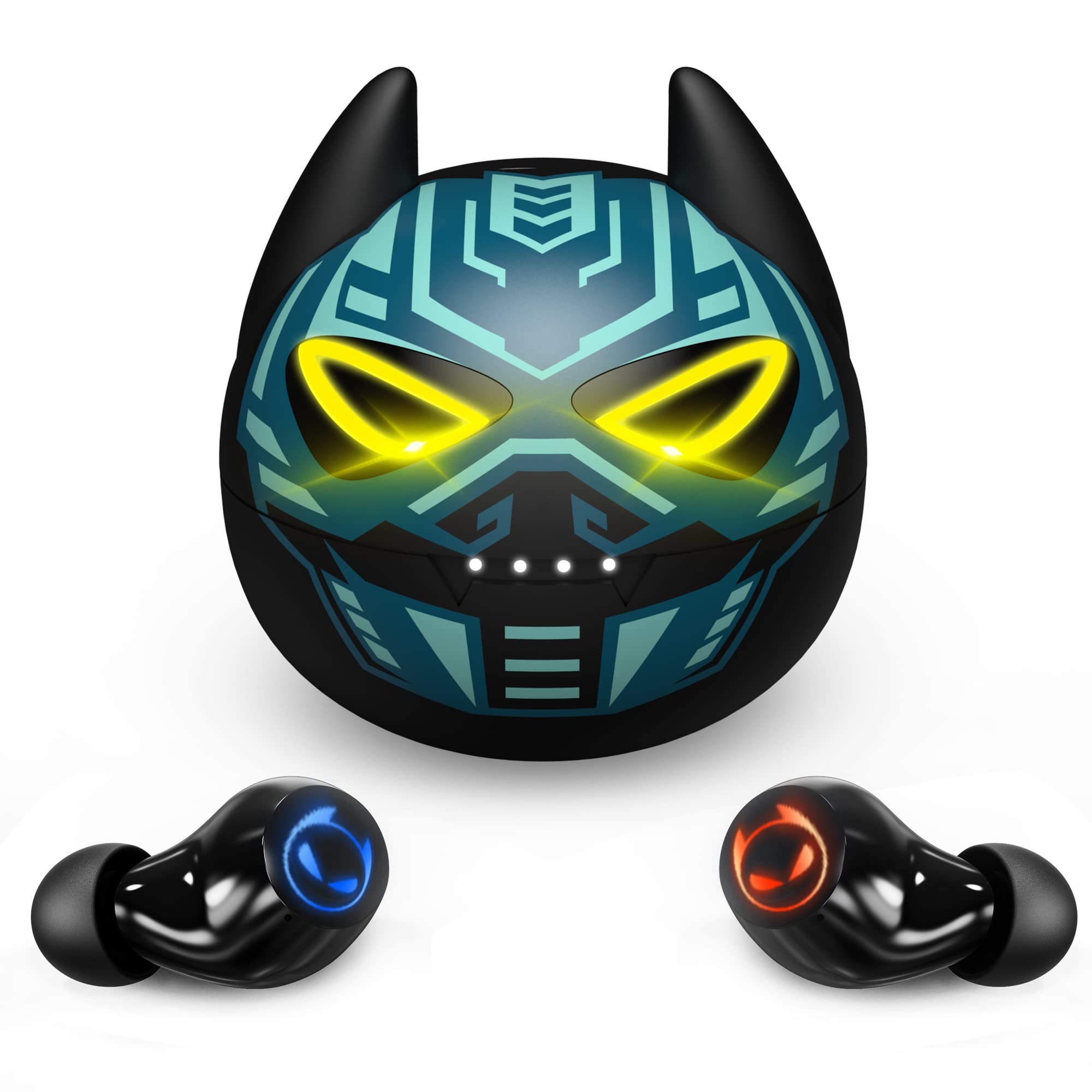 Earbuds for Kids Cute Design in-Ear Wireless Earphones for Kids Boys Adult Bluetooth 5.3 Waterproof Sport Stereo Headphones with Mic for Phone