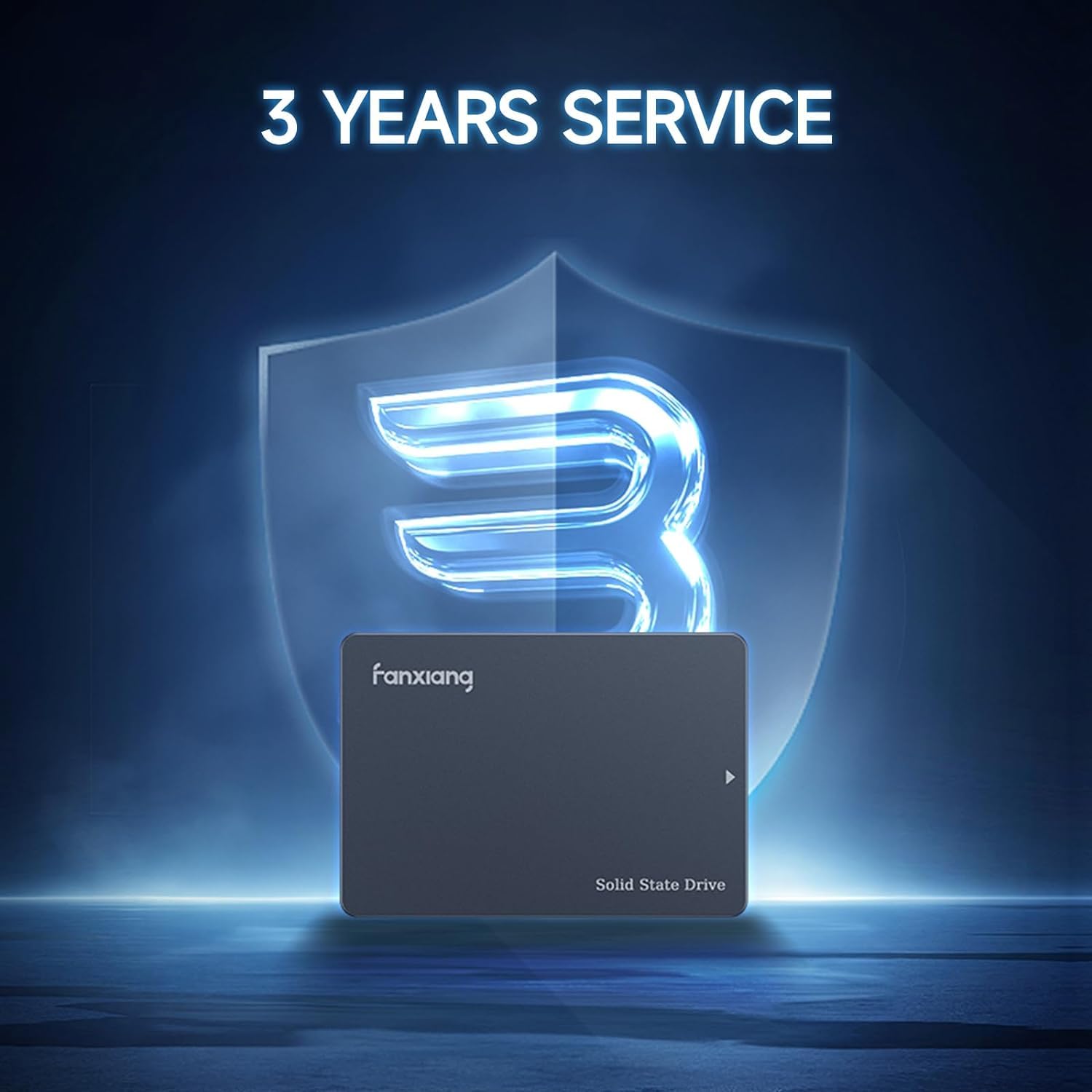 fanxiang S101 256GB SSD Internal SSD SATA III 6Gb/s 2.5" Read Speed Up to 550MB/s, Compatible with Laptops and Desktops (Black)