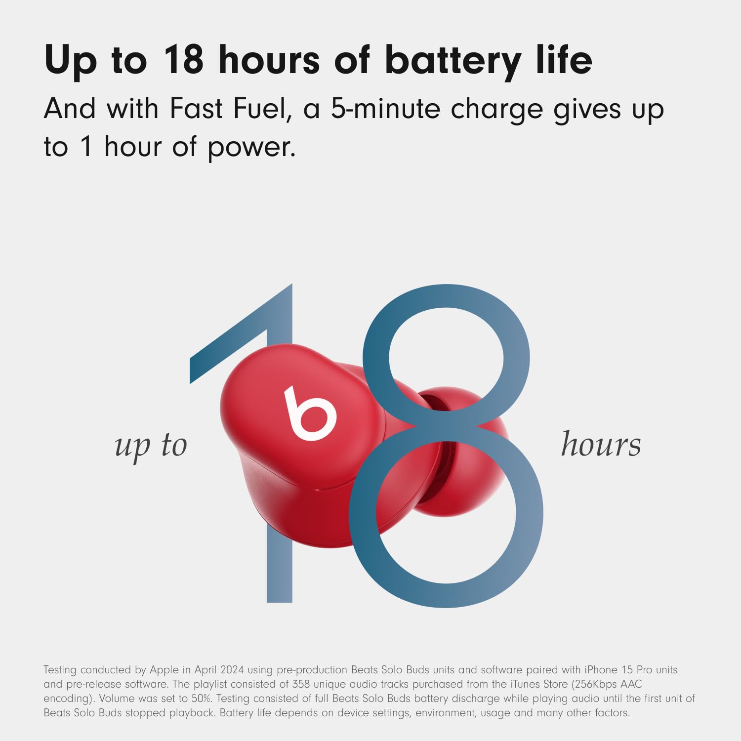 Beats Solo Buds — Wireless Bluetooth Earbuds | 18 Hours of Battery Life | Apple & Android Compatibility | Built-in Microphone - Matte Black