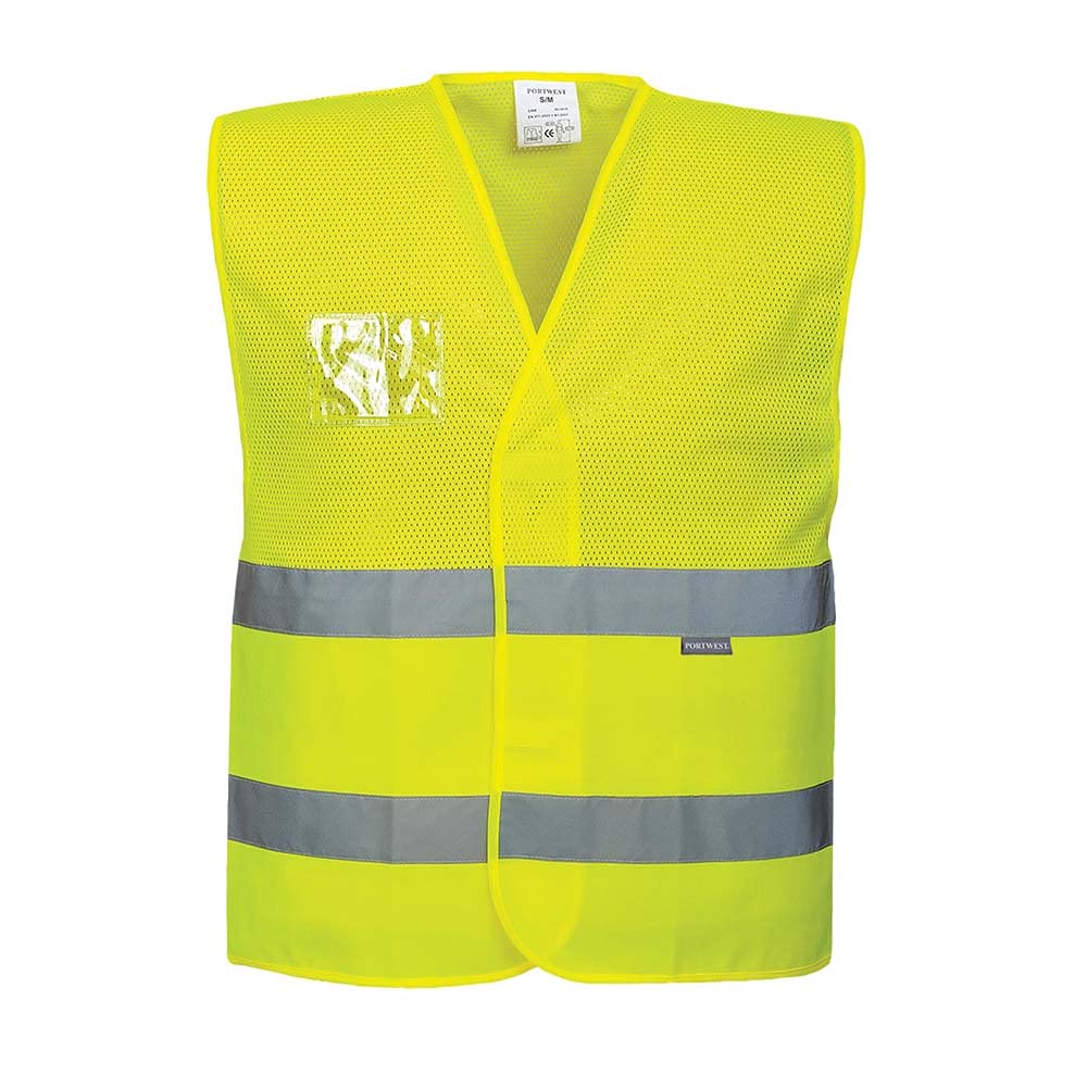 Portwest Hi-Vis Half Mesh Vest, Size: XX/3X, Colour: Orange, C494ORRXX/3X