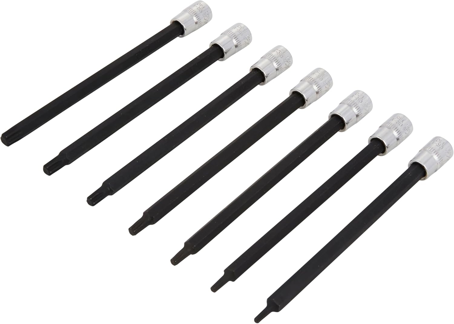 Blue Spot Tools 7 PCE 1/4" Extra Long Impact Torx Bit Sockets (T10-T40)