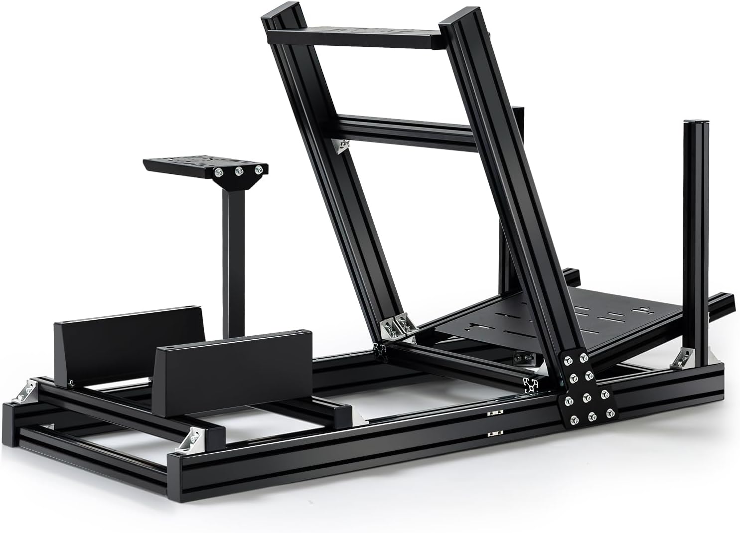 Dardoo 4080 Aluminum Profile Racing Simulator Cockpit, Steering Wheel Stand is Adjustable in all Directions,Fits For Logitech/Thrustmaster/Fanatec G920 G923 CSL-DD T818