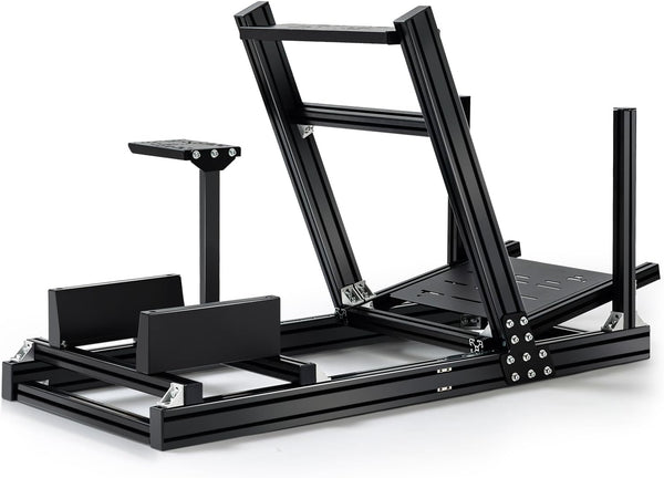 Dardoo 4080 Aluminum Profile Racing Simulator Cockpit, Steering Wheel Stand is Adjustable in all Directions,Fits For Logitech/Thrustmaster/Fanatec G920 G923 CSL-DD T818