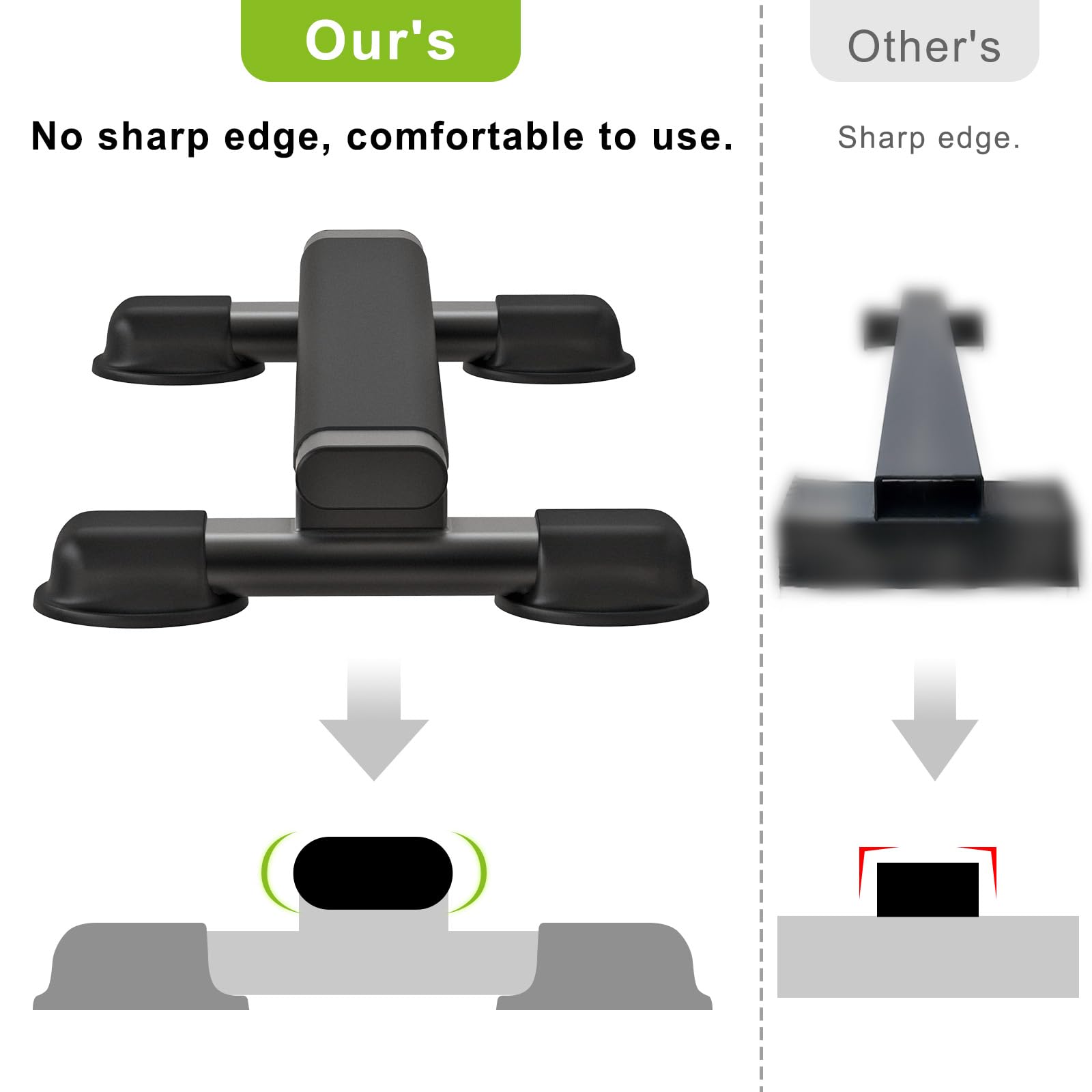 Kipika Calf Raise Bar - Standing Calf Raise Machine for Home and Gym - Calf Stretching Squat, Foot Stretch, Dip Exercises - Anti-Slip Solid Calf Block