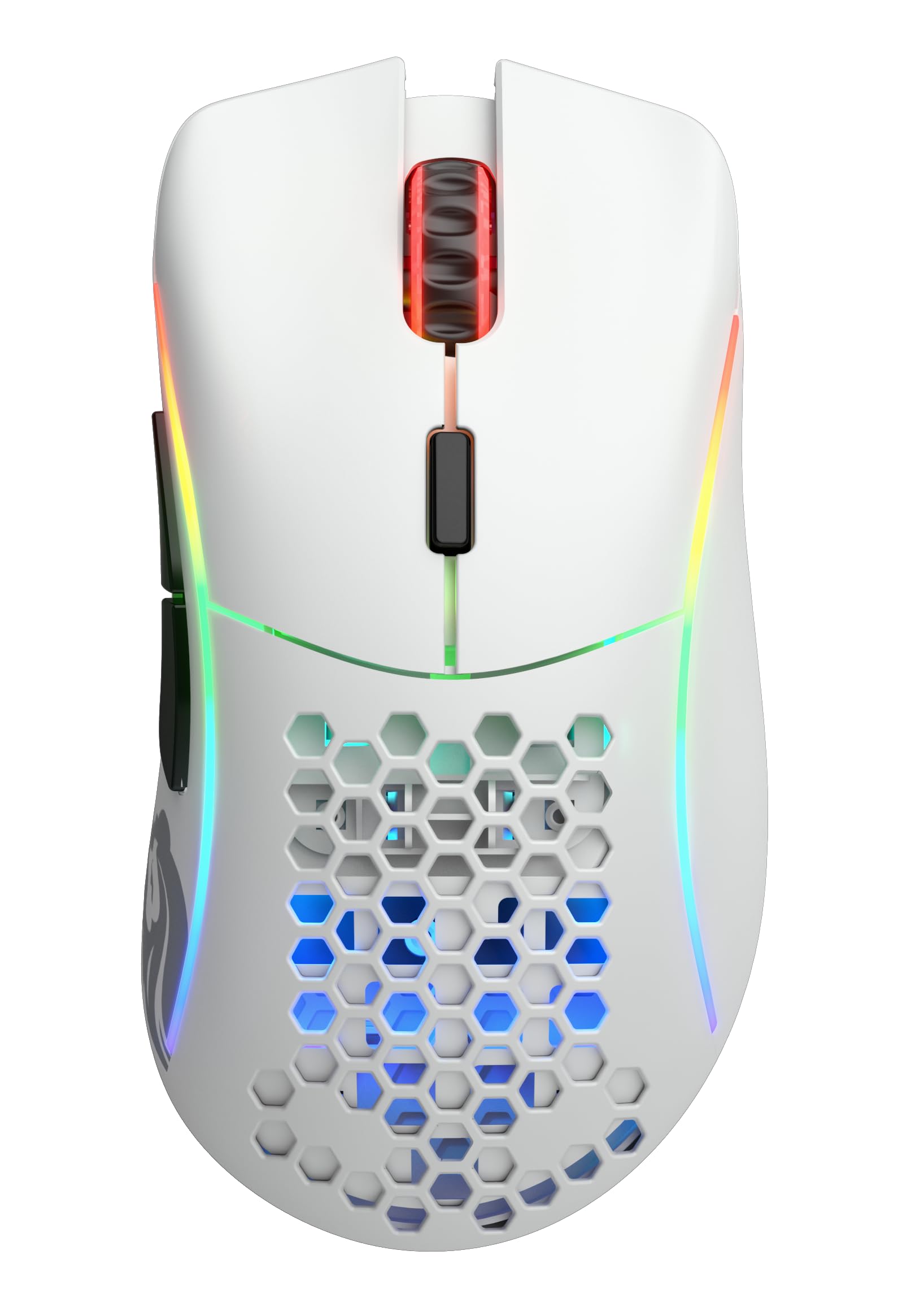 Glorious Gaming Model D Wireless Gaming Mouse - 69g Superlight, Lag Free 2.4Ghz Wireless, Up To 71 Hour Battery, RGB, BAMF Sensor, Ergonomic, 6 Buttons - White