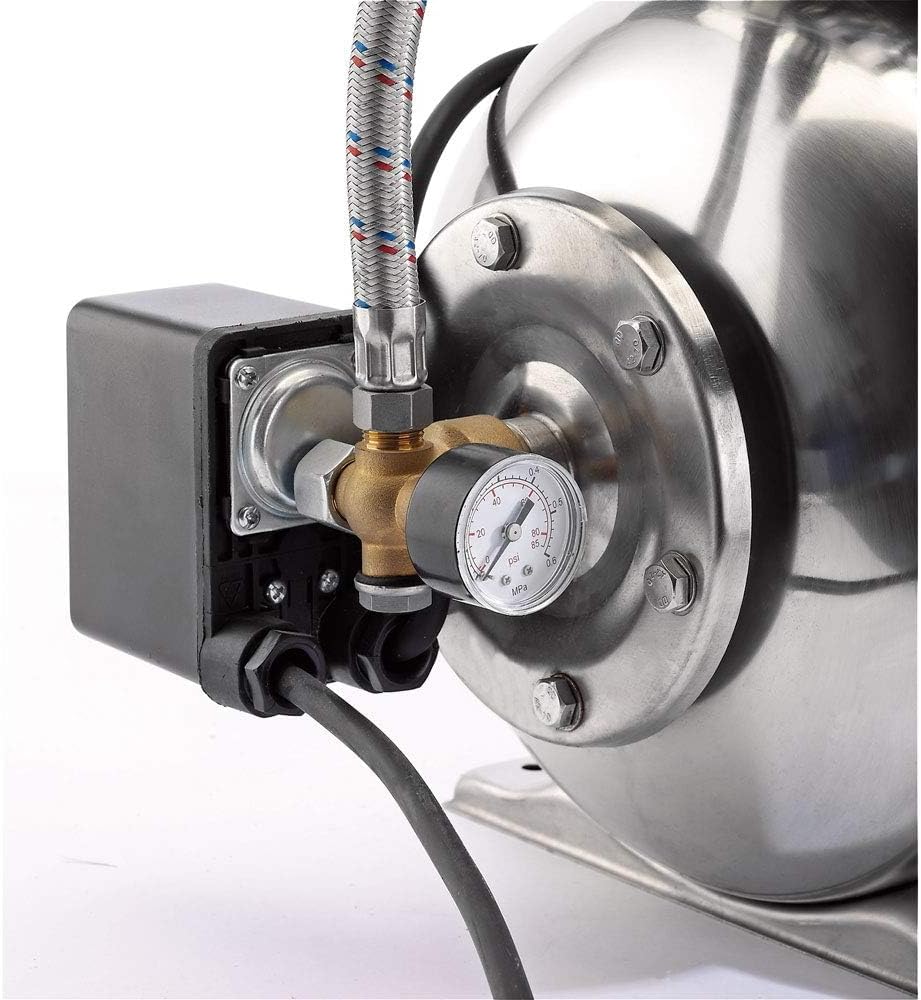 Draper 98915 Stainless Steel Booster Pump (800W), Silver