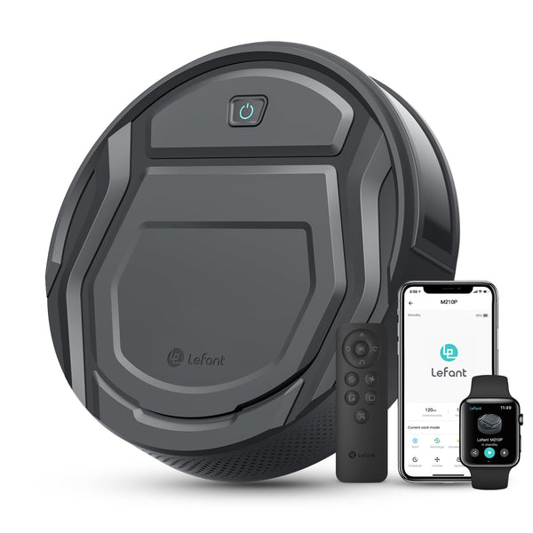 Lefant M210P Robot Vacuum Cleaner, Featured Carpet Cleaner Small Robot 7.8cm Thin 28cm DIA, Robotic Vacuum Alexa Voice Control Self-Charging Ideal for Pet Hair Hard Floor and Carpet